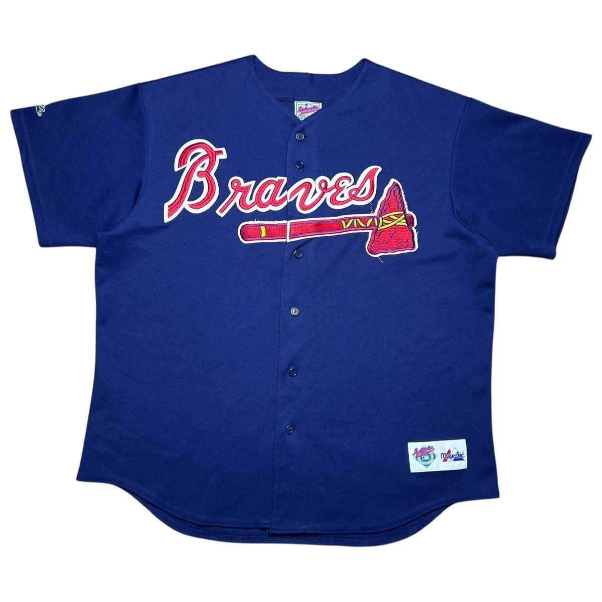 Majestic MLB Atlanta Braves Majestic Diamond Collection Sewn Jersey Size US XL / EU 56 / 4 - 1 Thumbnail