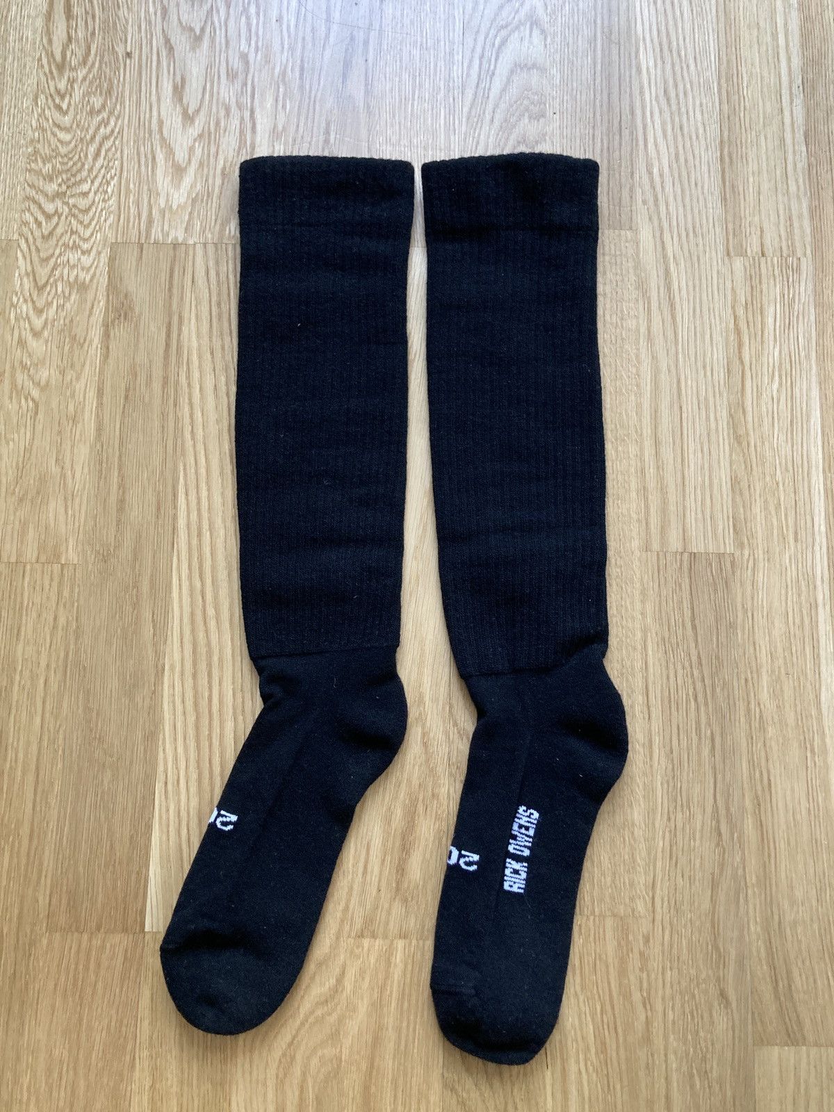 Rick Owens F/W 24 "PORTERVILLE" Black Cashmere Knee Socks Rick Owens Size ONE SIZE - 1 Thumbnail
