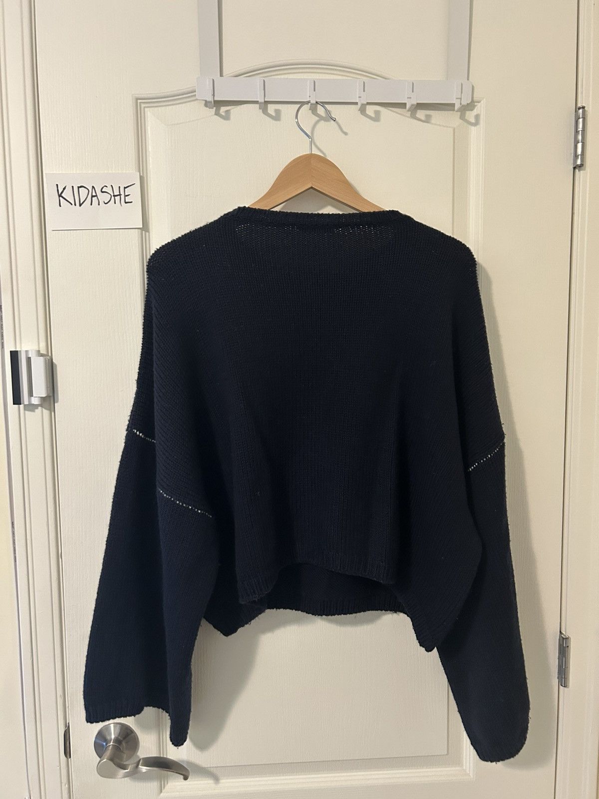Raf Simons RS oversized cropped sweater