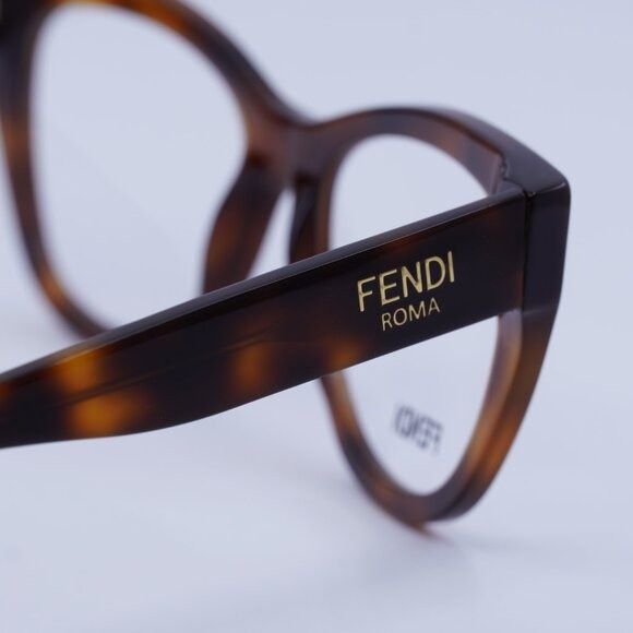 Fendi 🕶️ New Fendi FE50086I 053 Eyeglasses - Shiny Havana Frame Size ONE SIZE - 5 Thumbnail