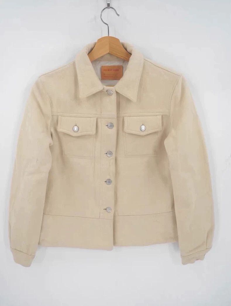 Helmut Lang HELMUT LANG size42 White American-style jacket Size US M / EU 48-50 / 2 - 1 Thumbnail