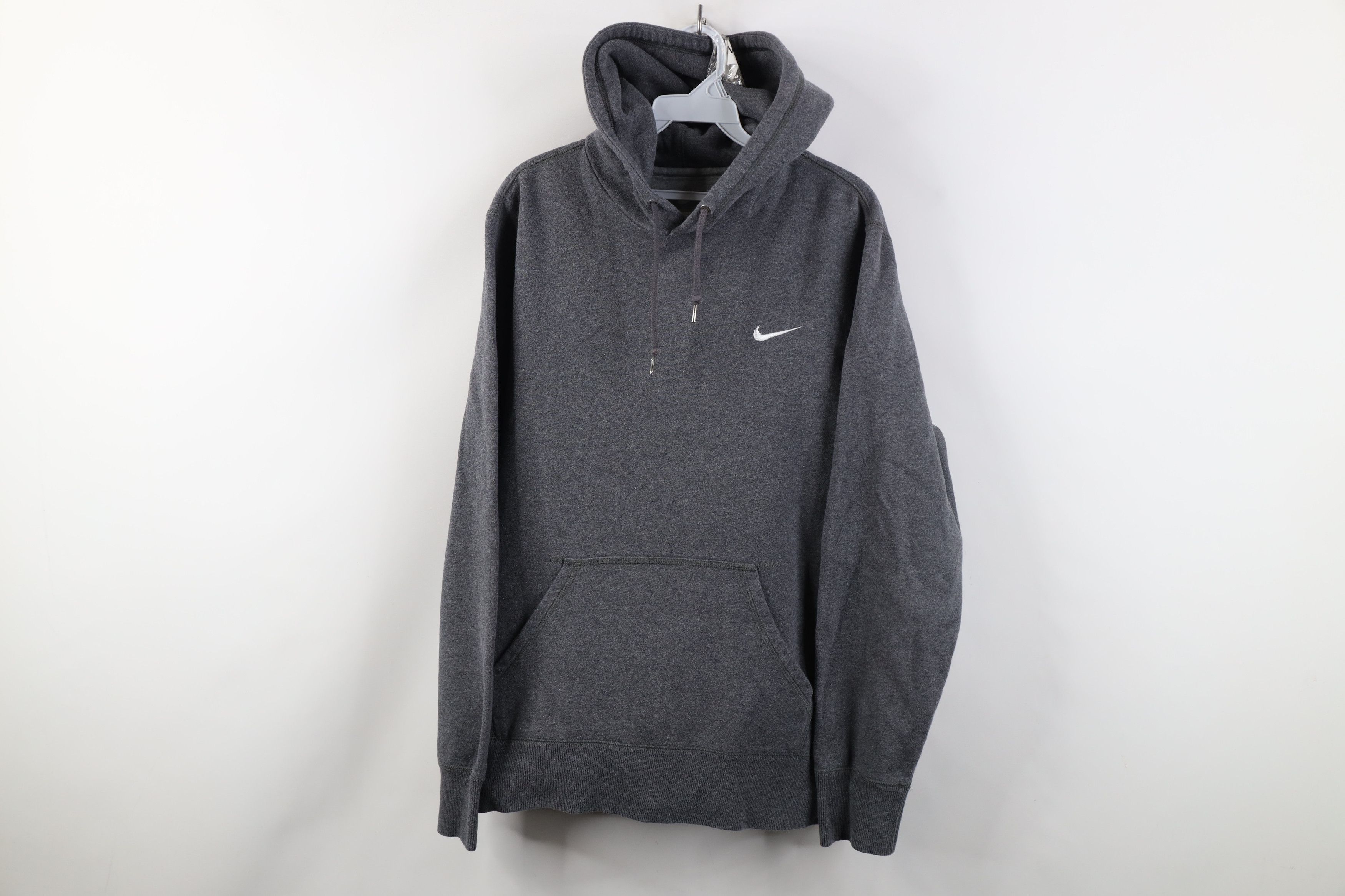 Nike Vintage Y2K Nike Scott Mini Swoosh Hoodie Heather Gray Size US L / EU 52-54 / 3 - 1 Thumbnail