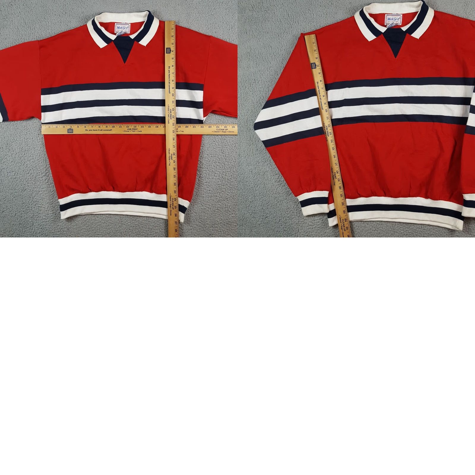 Vintage Y2k Preppy Striped Collared Crewneck Mens Size Large Vintage Pullover Sweatshirt Size US L / EU 52-54 / 3 - 8 Thumbnail