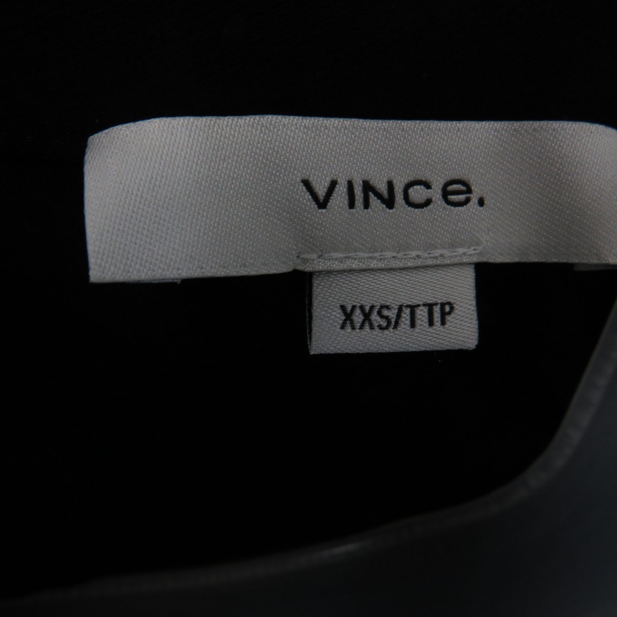 Vince Vince Black Button-Front Midi Dress Belted Waist Collared Ne Size XXS / US 00 / IT 34 - 8 Thumbnail