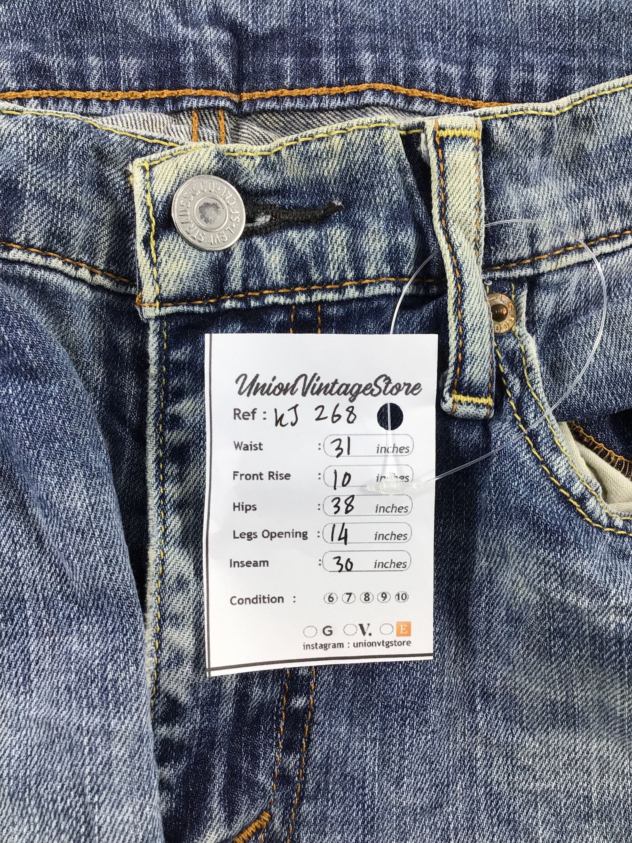 Levi's Vintage Levis 513 Jeans Faded Blue Denim KJ268 Size US 32 / EU 48 - 12 Thumbnail
