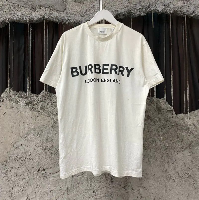 Burberry Burberry Summer White Cotton Short Sleeve T-Shirt Size XS / US 0-2 / IT 36-38 - 1 Thumbnail