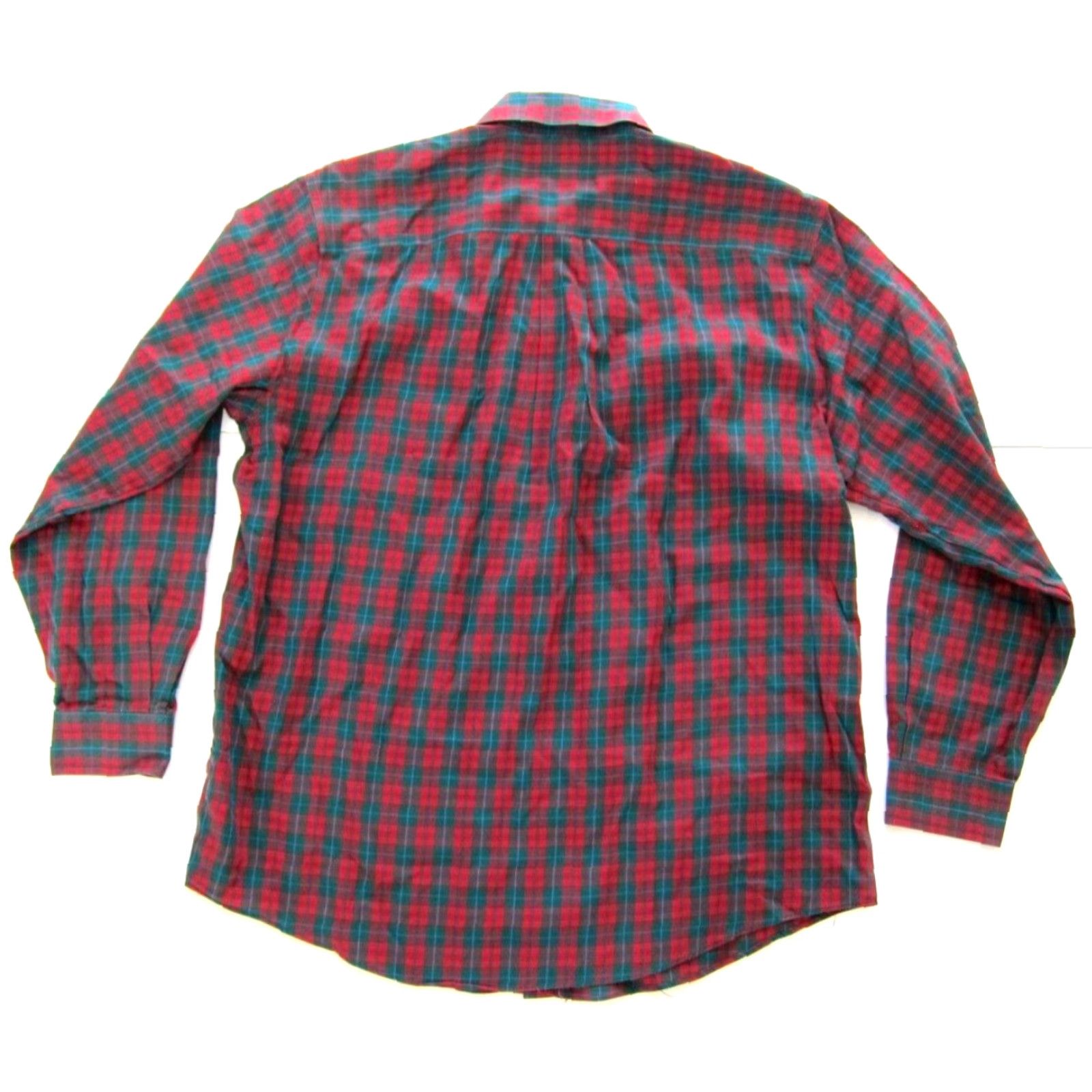 Vintage VINTAGE L.L. Bean Cotton Green Red Plaid Button Down Long Sleeve Shirt M Size US M / EU 48-50 / 2 - 2 Thumbnail
