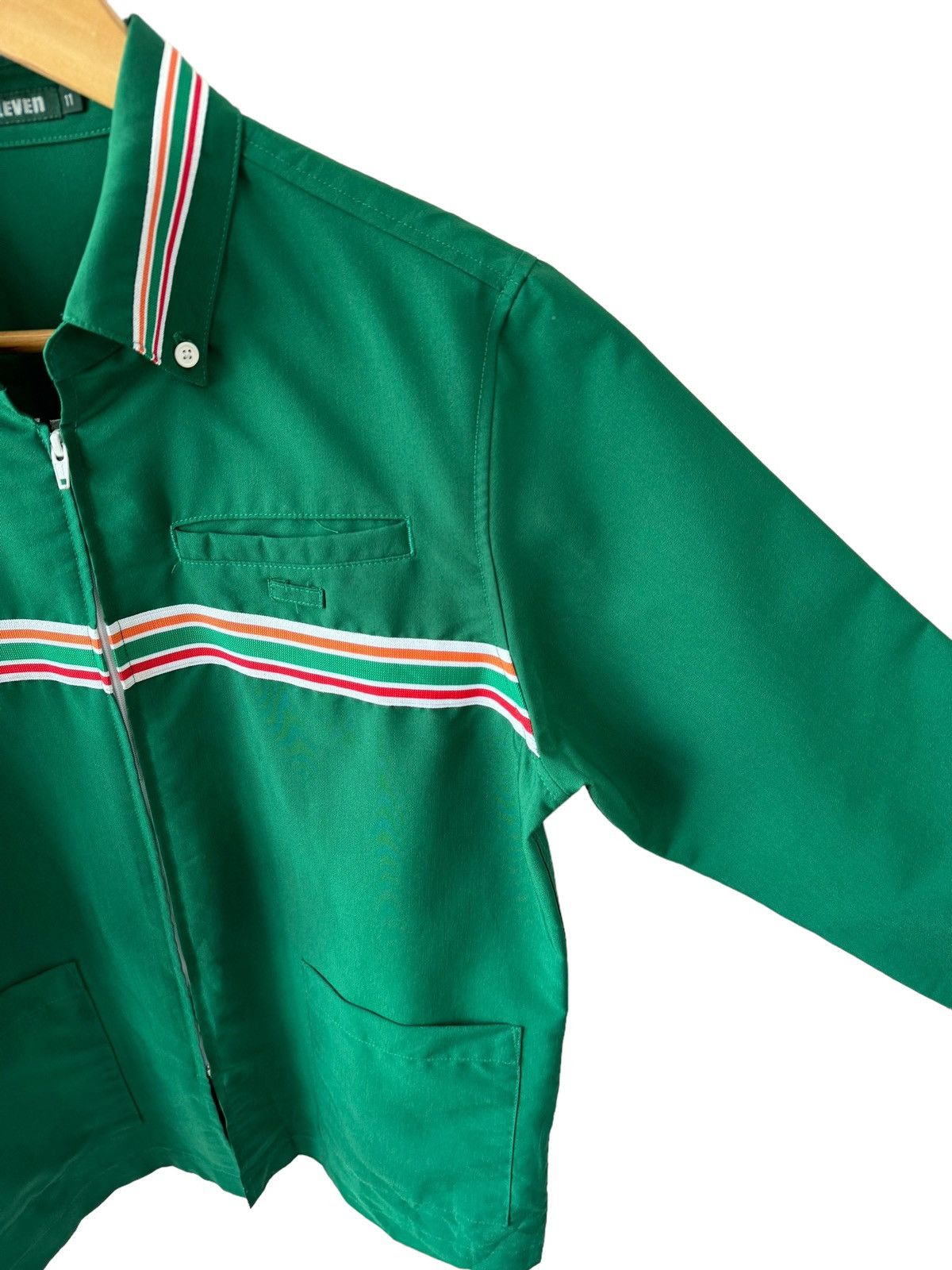 Japanese Brand Vintage 7-ELEVEN Uniform Shirt/Jacket Zip Up Size US M / EU 48-50 / 2 - 7 Thumbnail