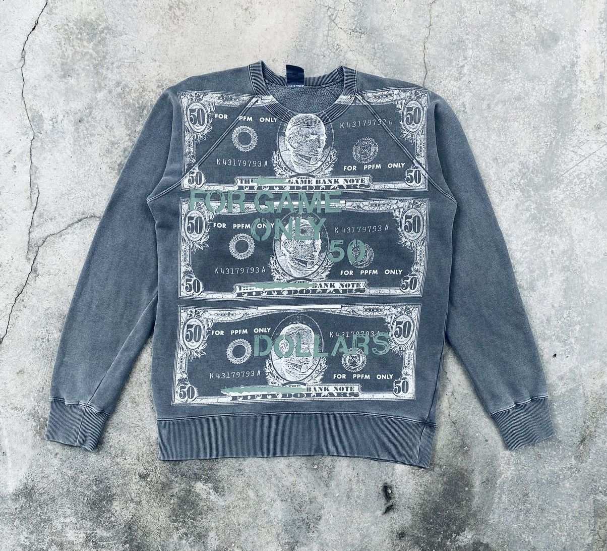 PPFM Vintage 90s PPFM For Game Only Dollars Sweatshirt Size US M / EU 48-50 / 2 - 1 Thumbnail
