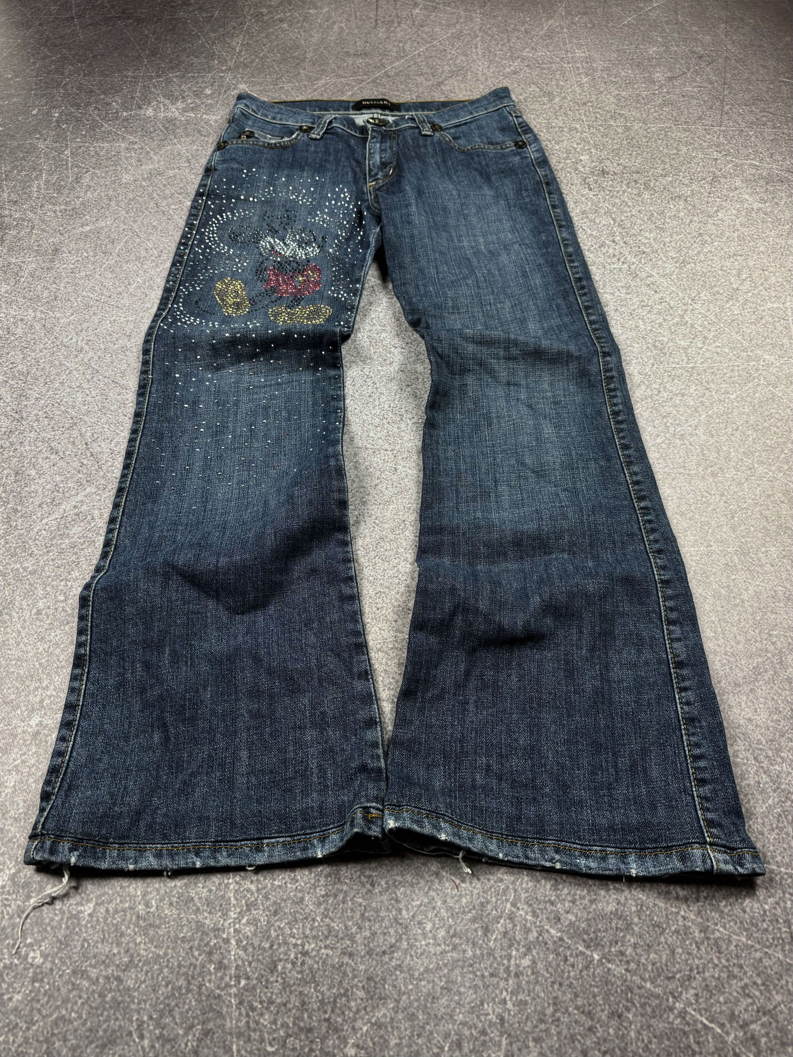 VTG Hysteric Glamour Style MICKEY MOUSE Washed Jeans 90s