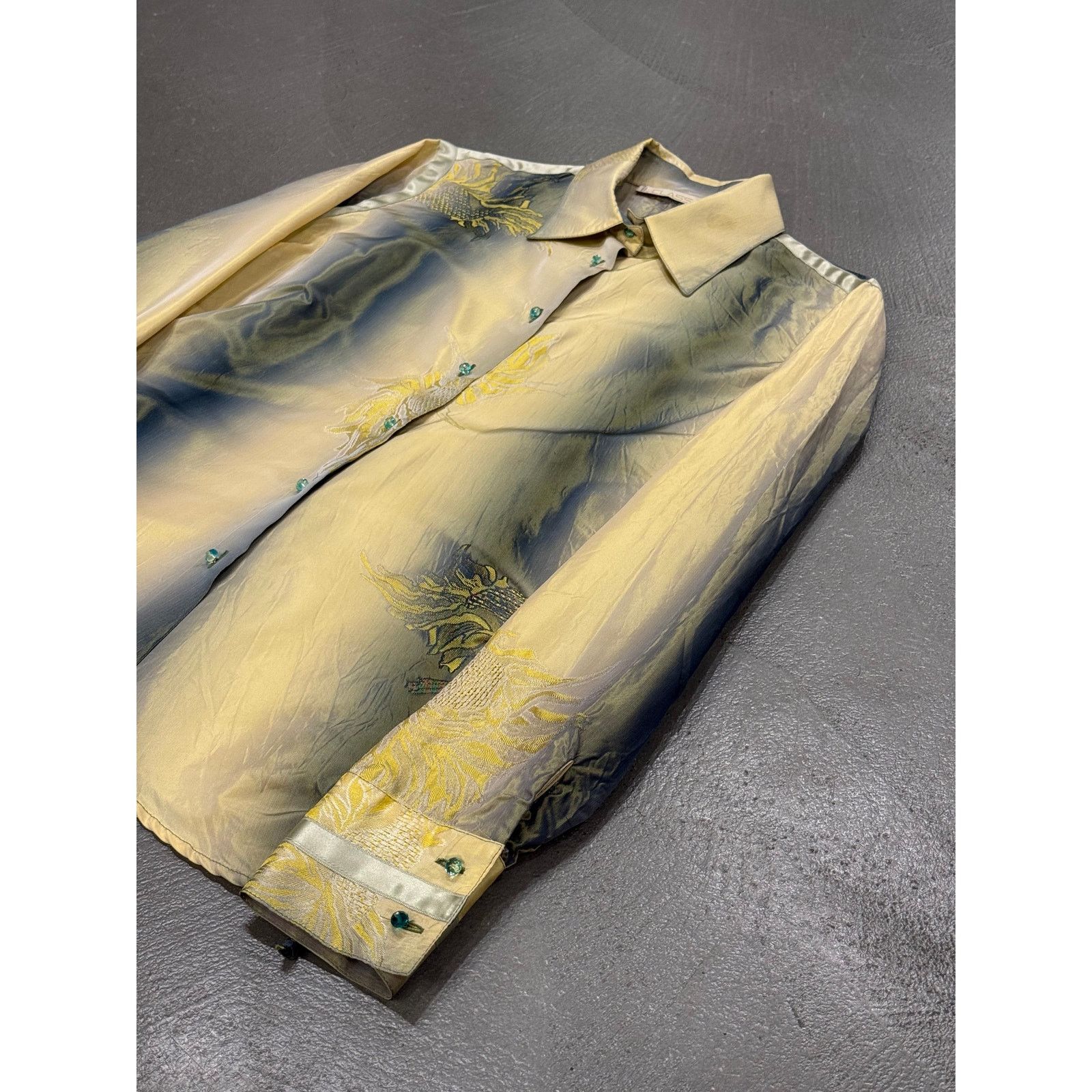 Roberto Cavalli 2000s Cavalli iridescent embroidered shirt Size M / US 6-8 / IT 42-44 - 4 Thumbnail