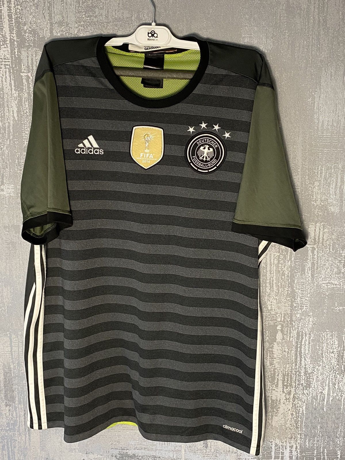 Adidas 2016 Adidas Germany Soccer Jersey National Team Patch Size US XL / EU 56 / 4 - 1 Thumbnail
