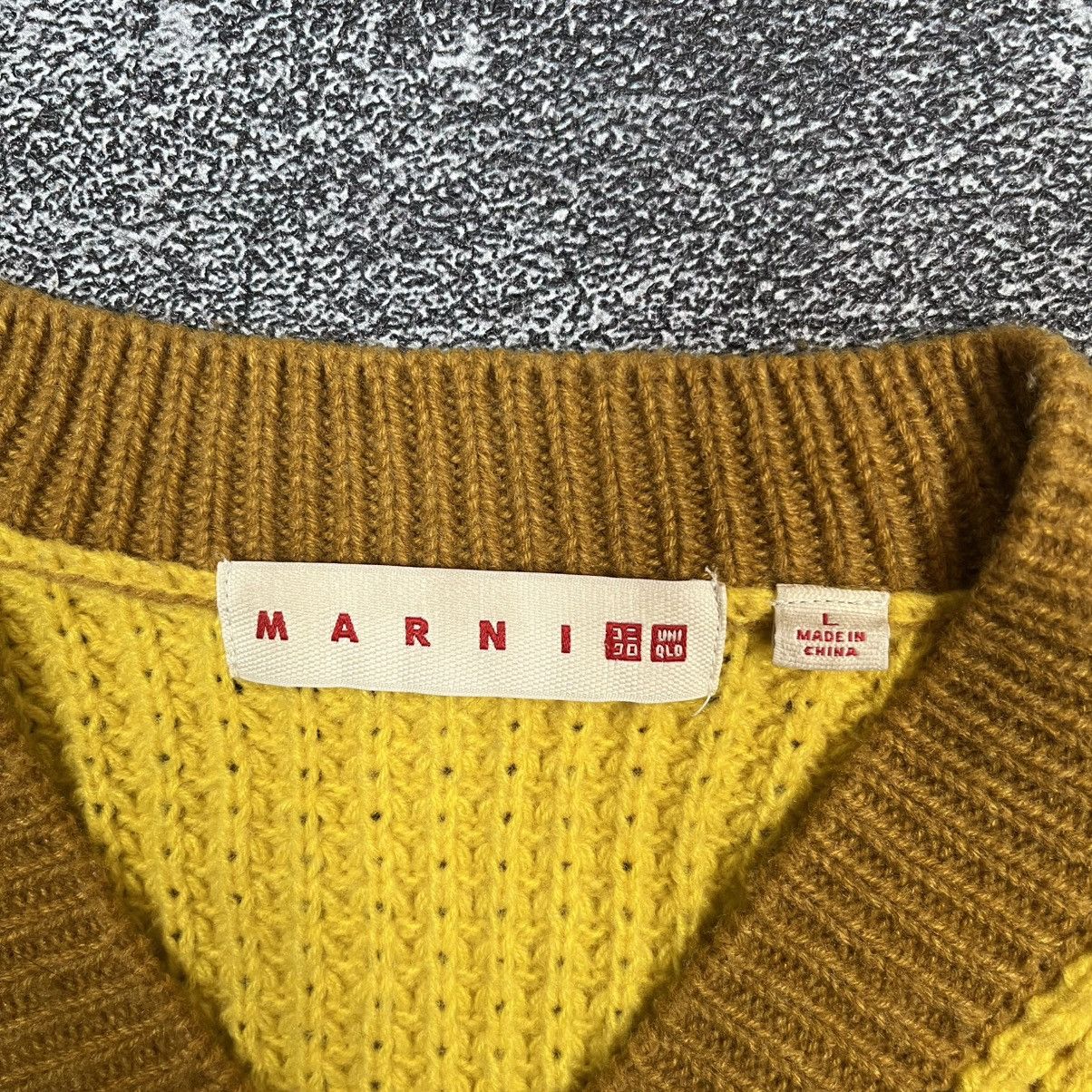 Marni × Uniqlo Marni x Uniqlo Popcorn Knitted V-neck Size L / US 10 / IT 46 - 4 Thumbnail