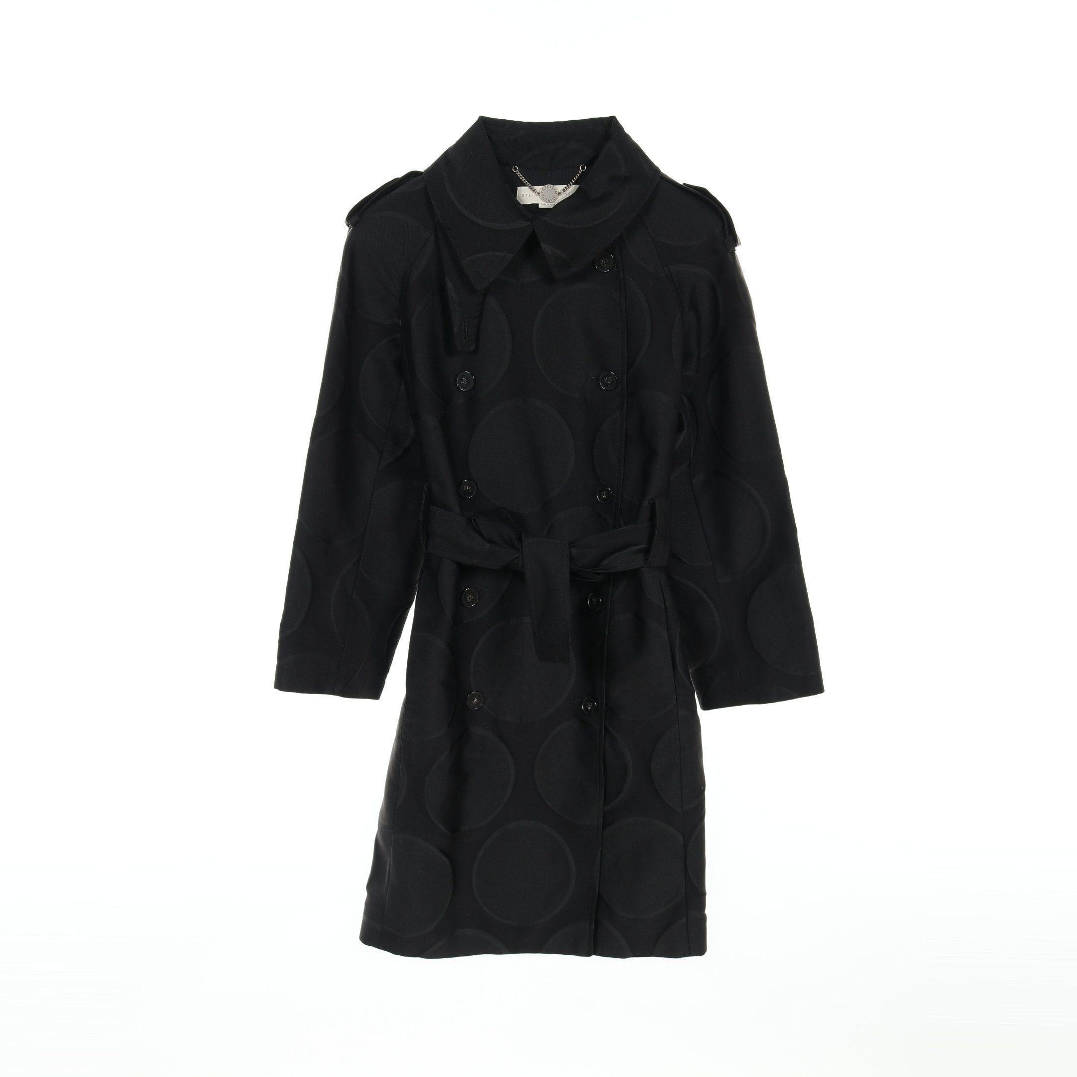Stella McCartney Stella Mccartney Trench Coat Wool Black Size ONE SIZE - 1 Thumbnail