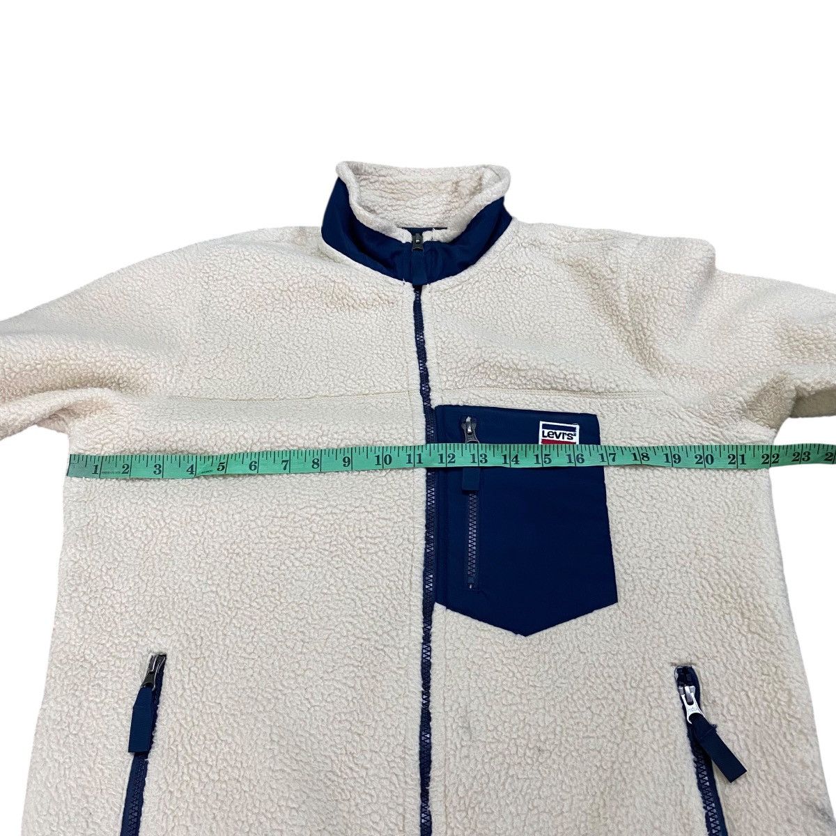 Levi's Levis Sherpa Fleece Zipper Jacket M Size Beige Colour Size US M / EU 48-50 / 2 - 14 Thumbnail