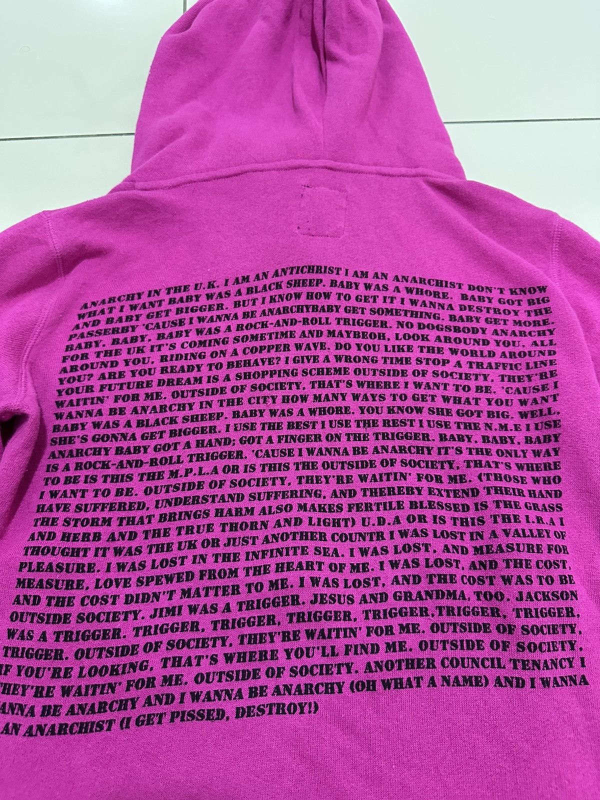PPFM Vintage PPFM High Neck Hoodie Poem Anarchy In UK Sex Pistols Size US M / EU 48-50 / 2 - 6 Thumbnail