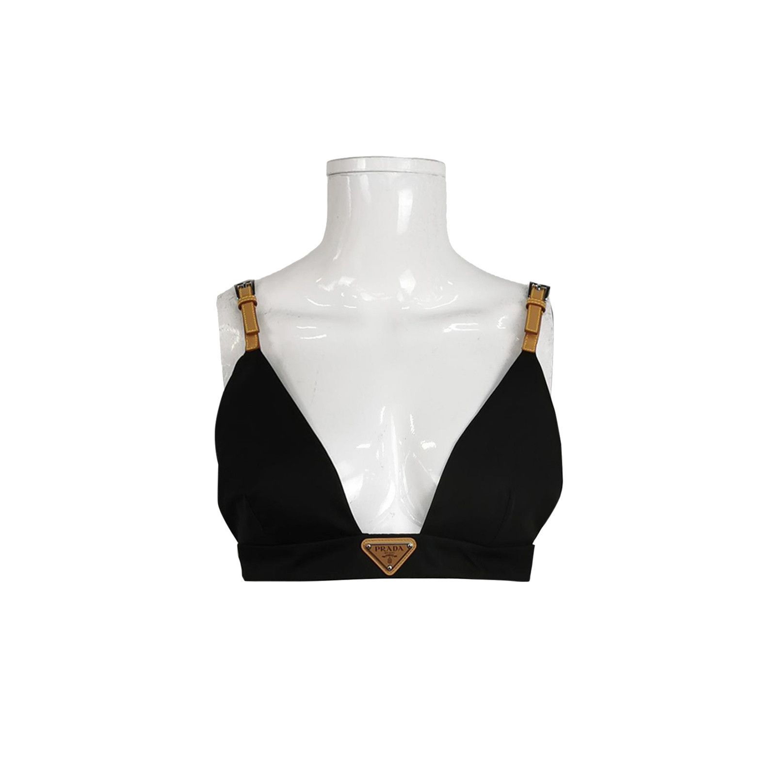 Prada Prada Re-Nylon Triangle Logo Crop Top Size 38 Size XS / US 0-2 / IT 36-38 - 1 Thumbnail
