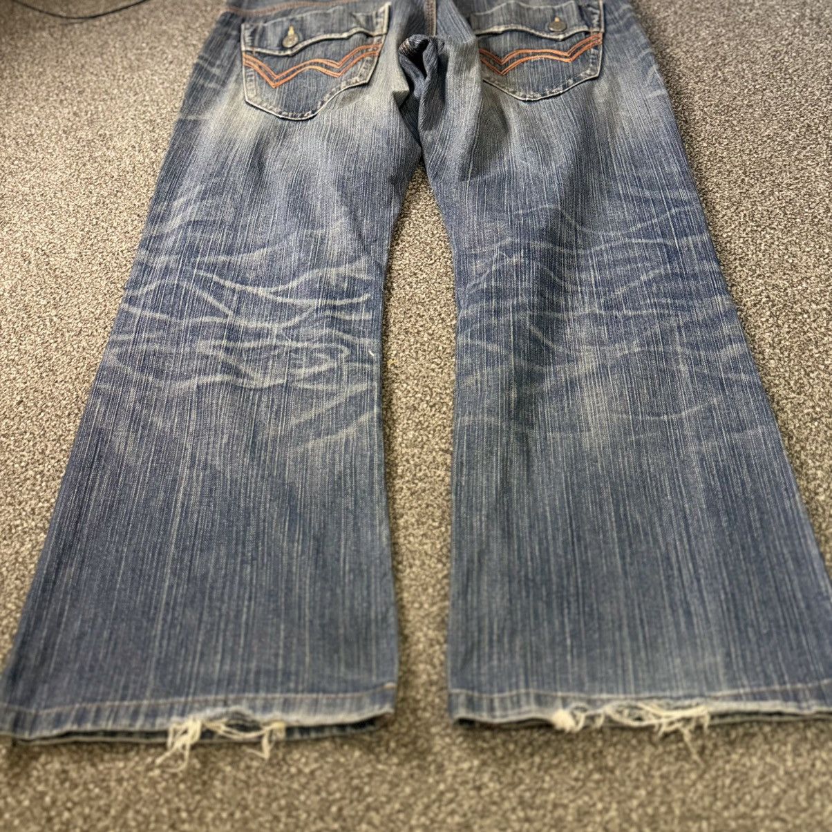 Edwin Vintage 90s Japanese Edwin XV Distressed Baggy Flared Denim Size US 34 / EU 50 - 12 Thumbnail