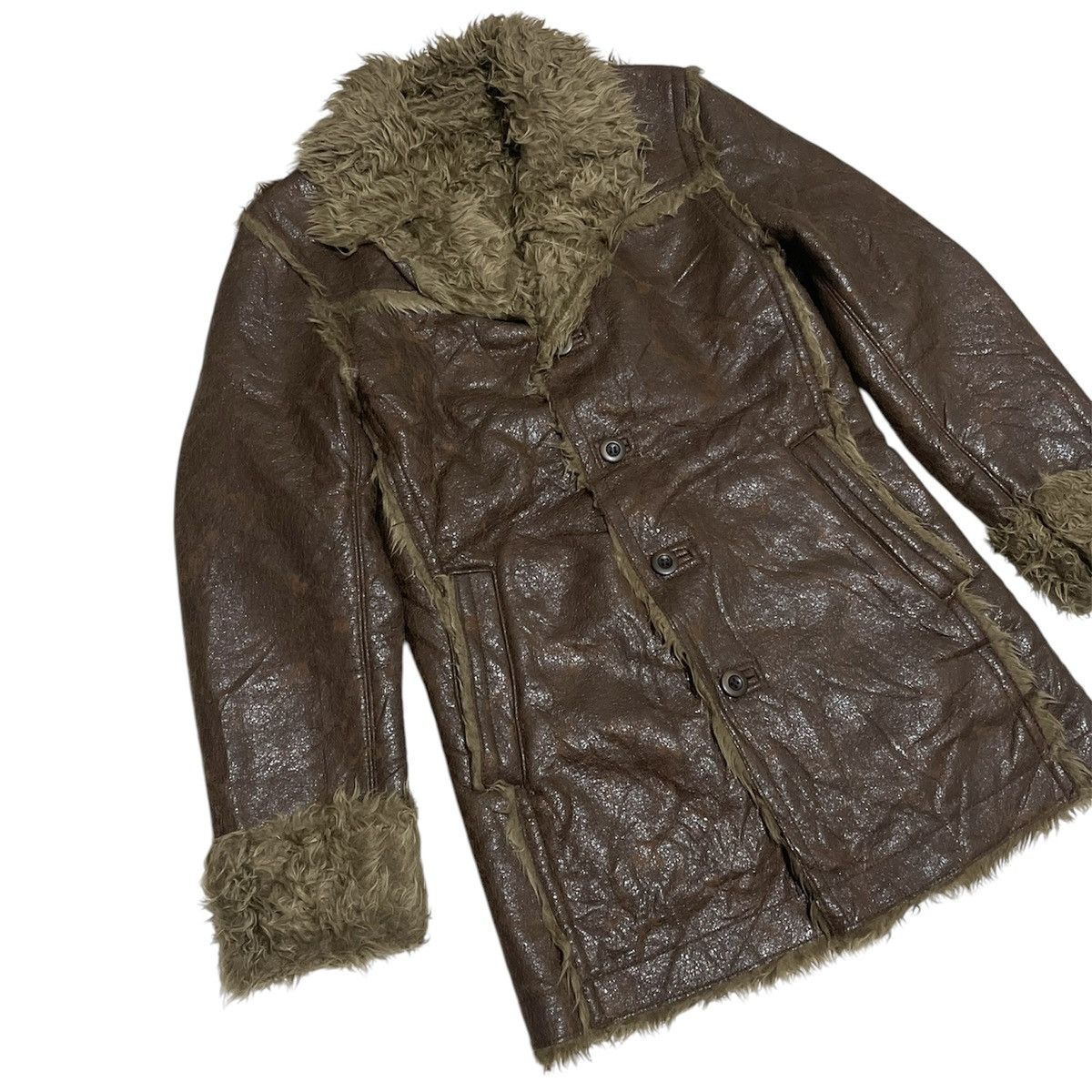 Issey Miyake × Tete Homme Tete Homme Textured Fur Jacket Size US M / EU 48-50 / 2 - 4 Thumbnail