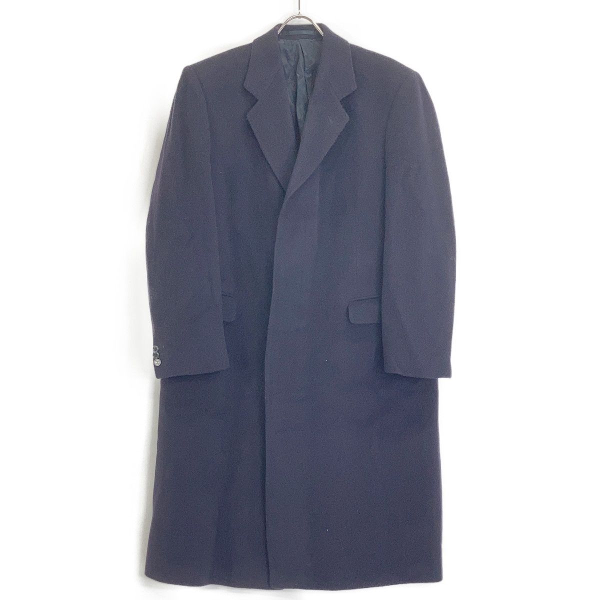 Harrods Black Berwin Cashmere Long Coat, Men's