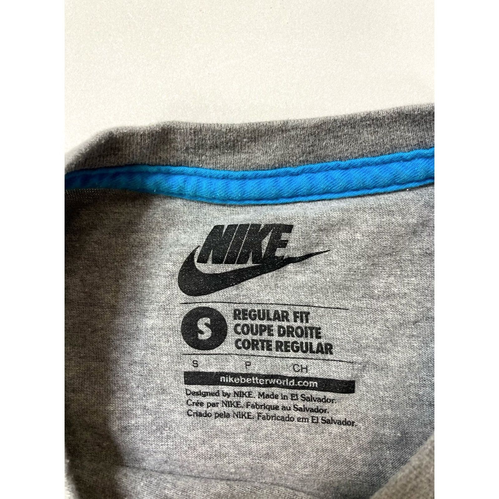 Nike Nike Air Street Ball Graphic T-shirt Men Small Gray Size US S / EU 44-46 / 1 - 5 Thumbnail
