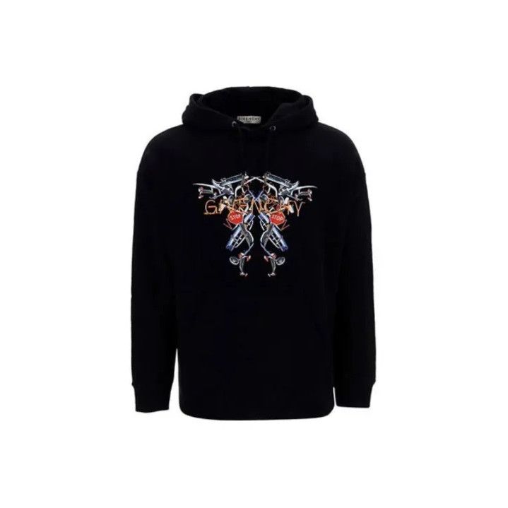 Givenchy Givenchy FW21 Oversized Printed Hooded Sweatshirt Size US L / EU 52-54 / 3 - 1 Thumbnail