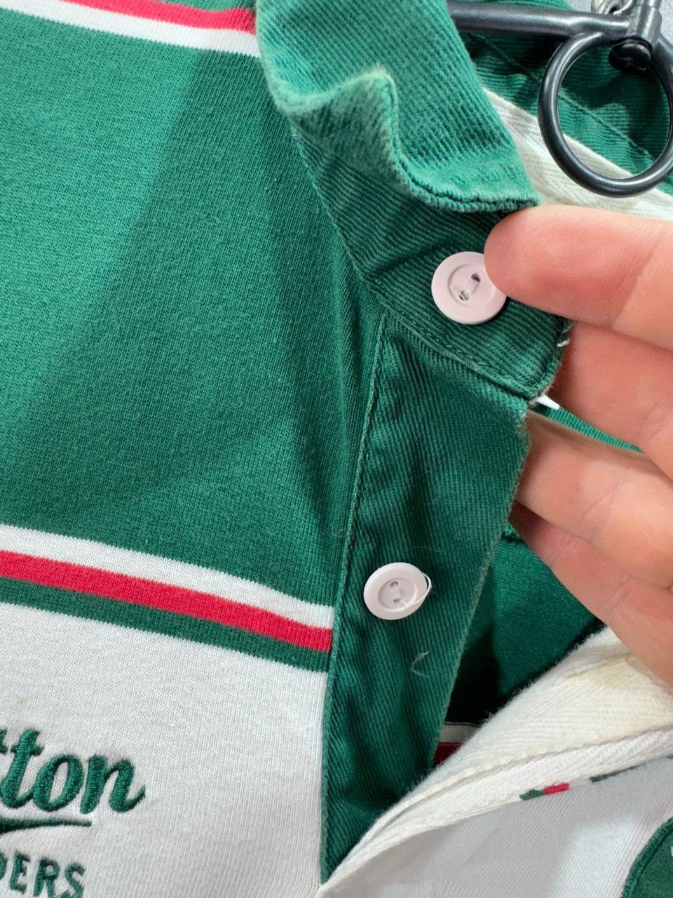 Cotton Traders Leicester Tiger Jersey Rugby Shirt Green White Cotton Trader Size US L / EU 52-54 / 3 - 8 Thumbnail