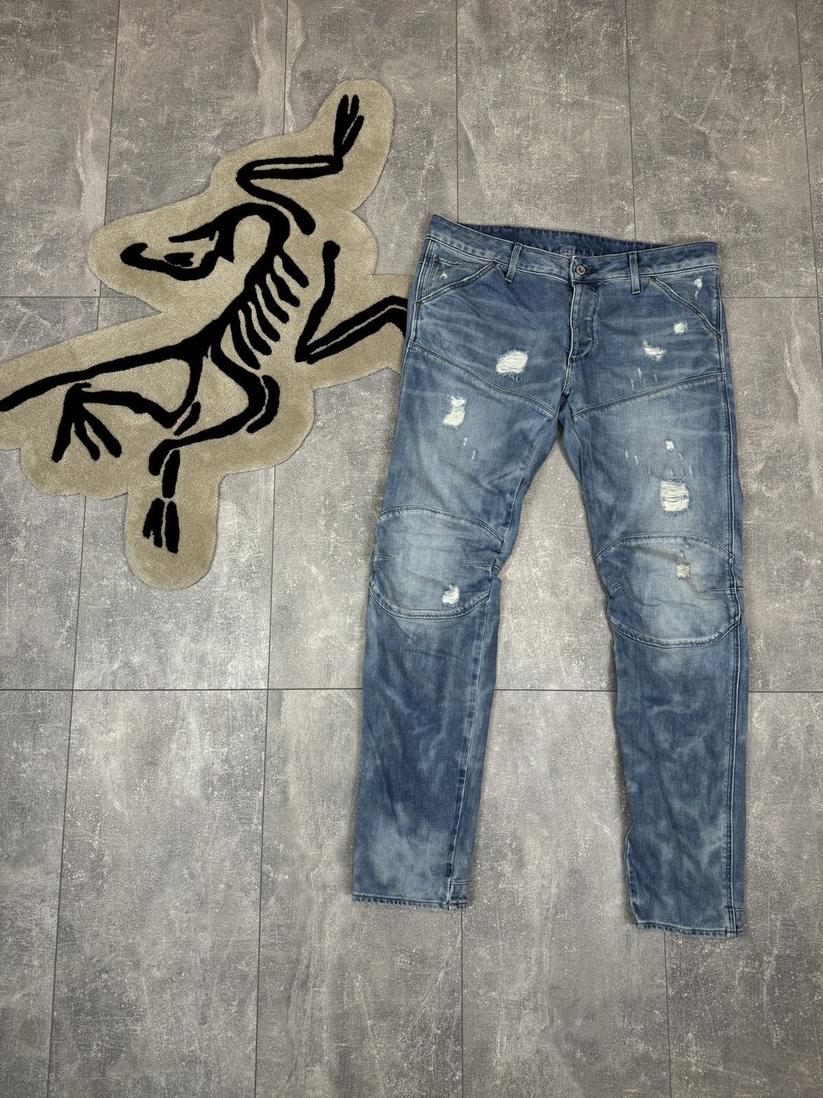 G-Star Mens G Star Raw 5620 3D LOW TAPERED jeans cargo pants denim Size US 34 / EU 50 - 1 Thumbnail