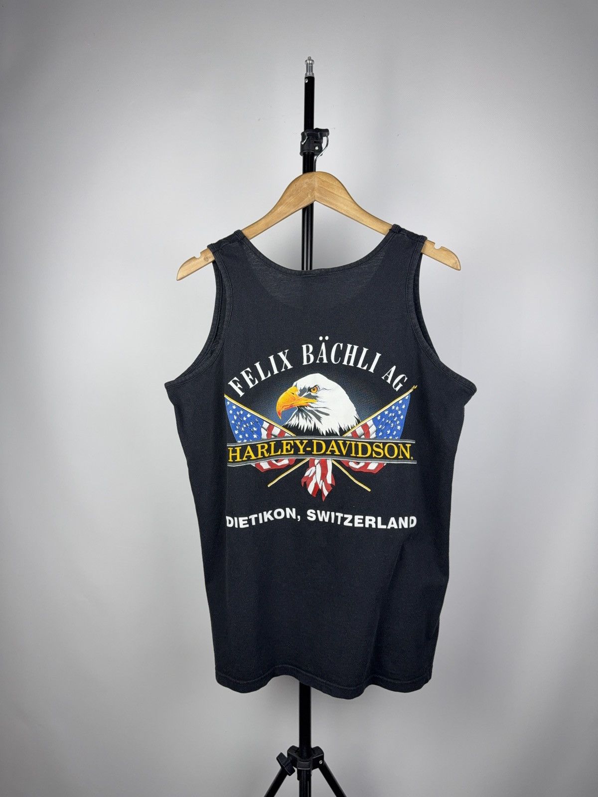 Harley Davidson Vintage 90’s 1996 made in USA Harley Davidson tank top shirt Size US XL / EU 56 / 4 - 6 Thumbnail