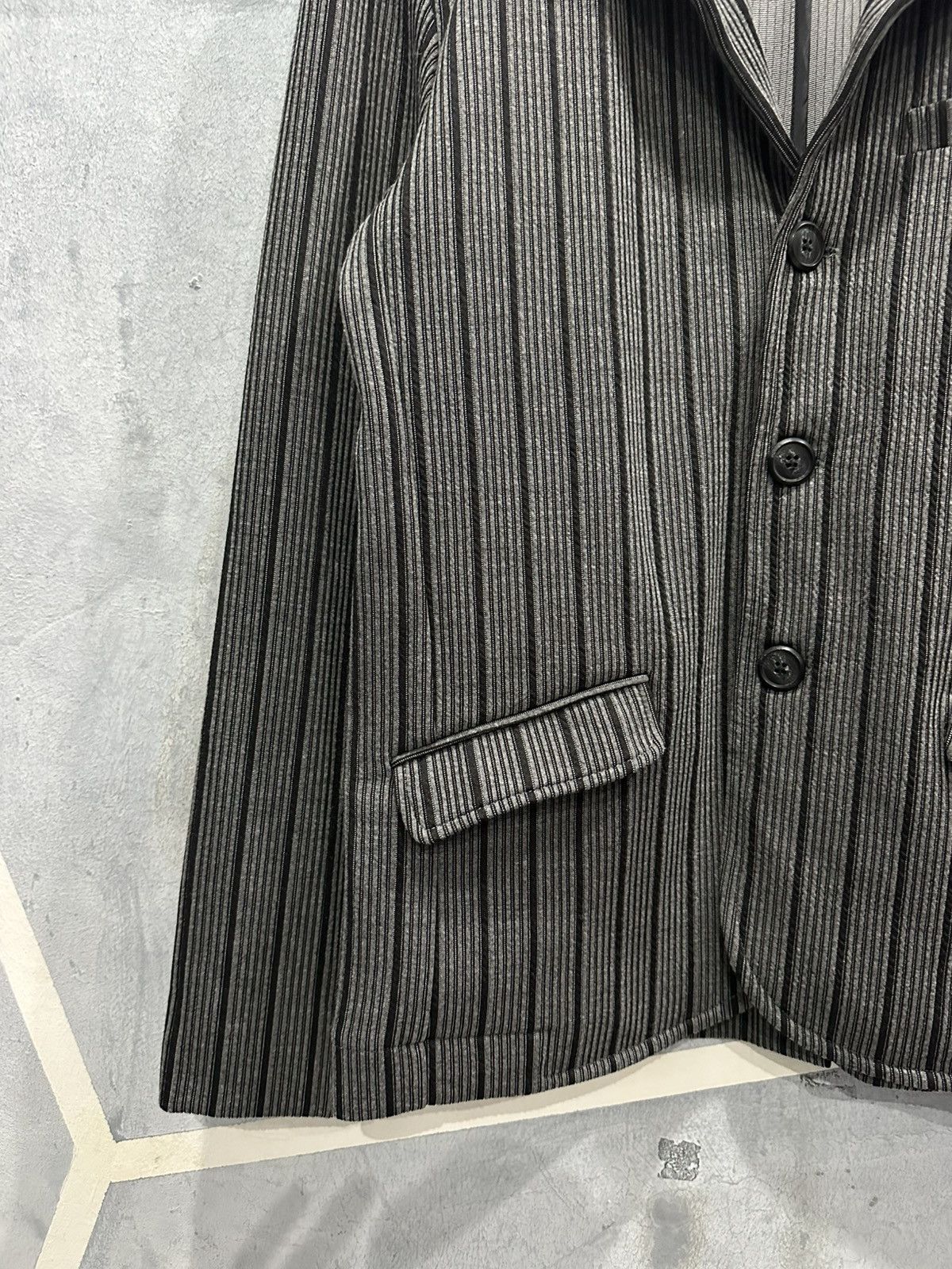BERNINGS SHO Bernings Sho Stripe Blazer Size L / US 10 / IT 46 - 5 Thumbnail