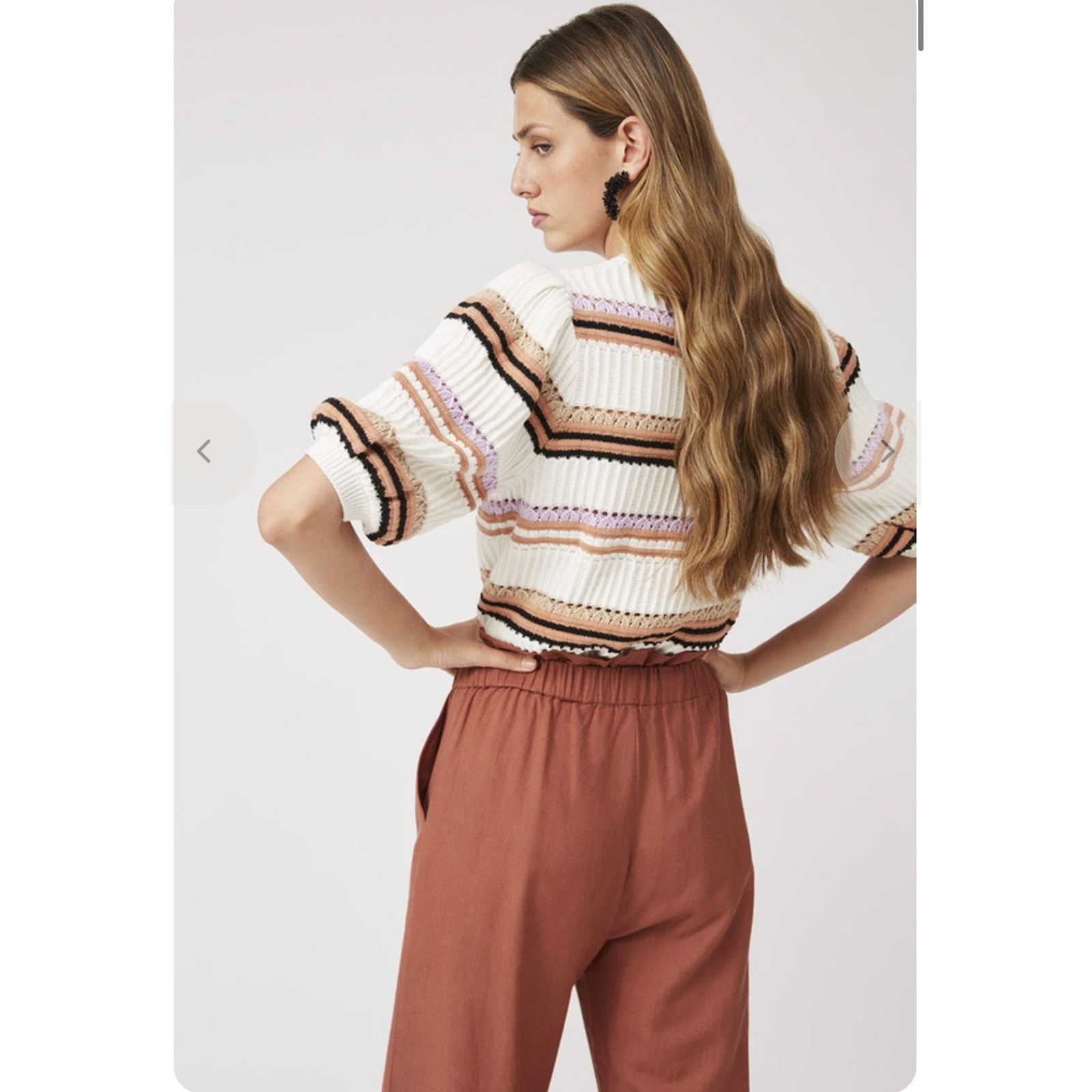 Other SUNCOO Panaco Terracotta Short Sleeve Sweater Size T2 Size M / US 6-8 / IT 42-44 - 2 Thumbnail