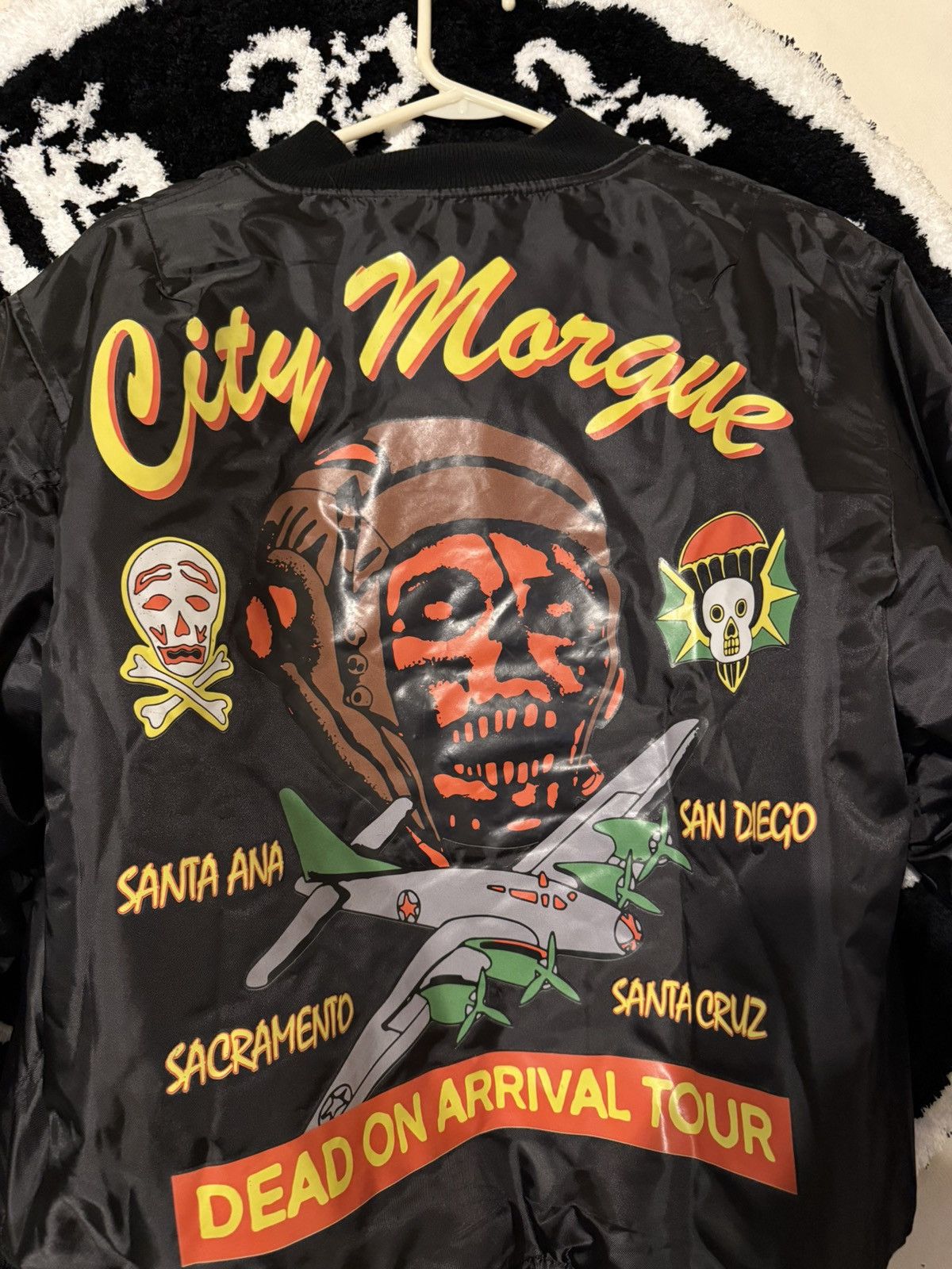 City Morgue City Morgue Dead On Arrival Bomb Squadron Bomber Jacket Size US M / EU 48-50 / 2 - 1 Thumbnail