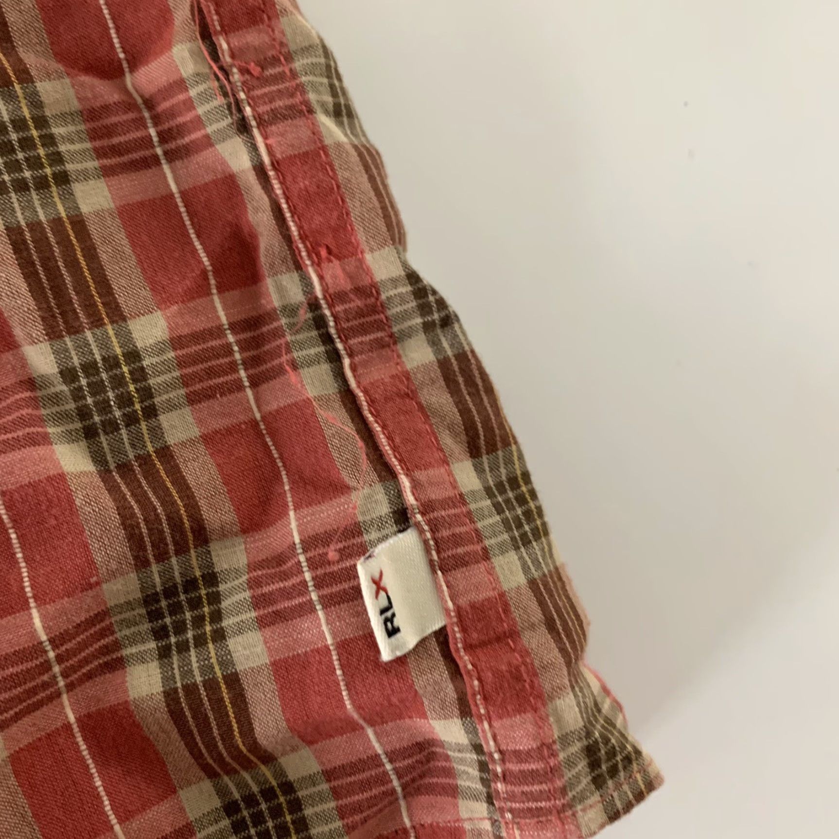 RLX Ralph Lauren RLX Ralph Lauren Shirt Plaid Long Sleeve Button-Up XL Cotton Mens Multicolor Size US XL / EU 56 / 4 - 4 Thumbnail