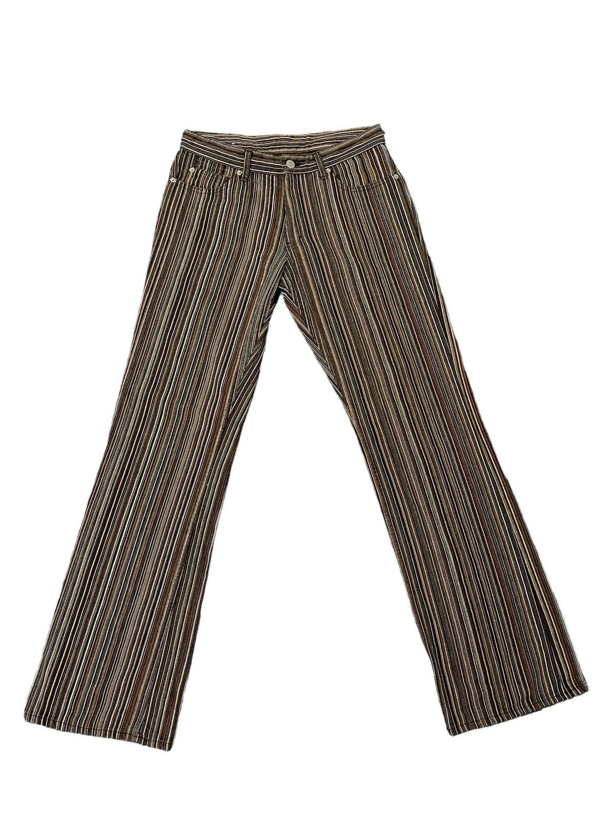 Japanese Brand Flare Jeans Striped Big Smith Japan Boot Cut 6🟦2 Size US 31 - 2 Thumbnail