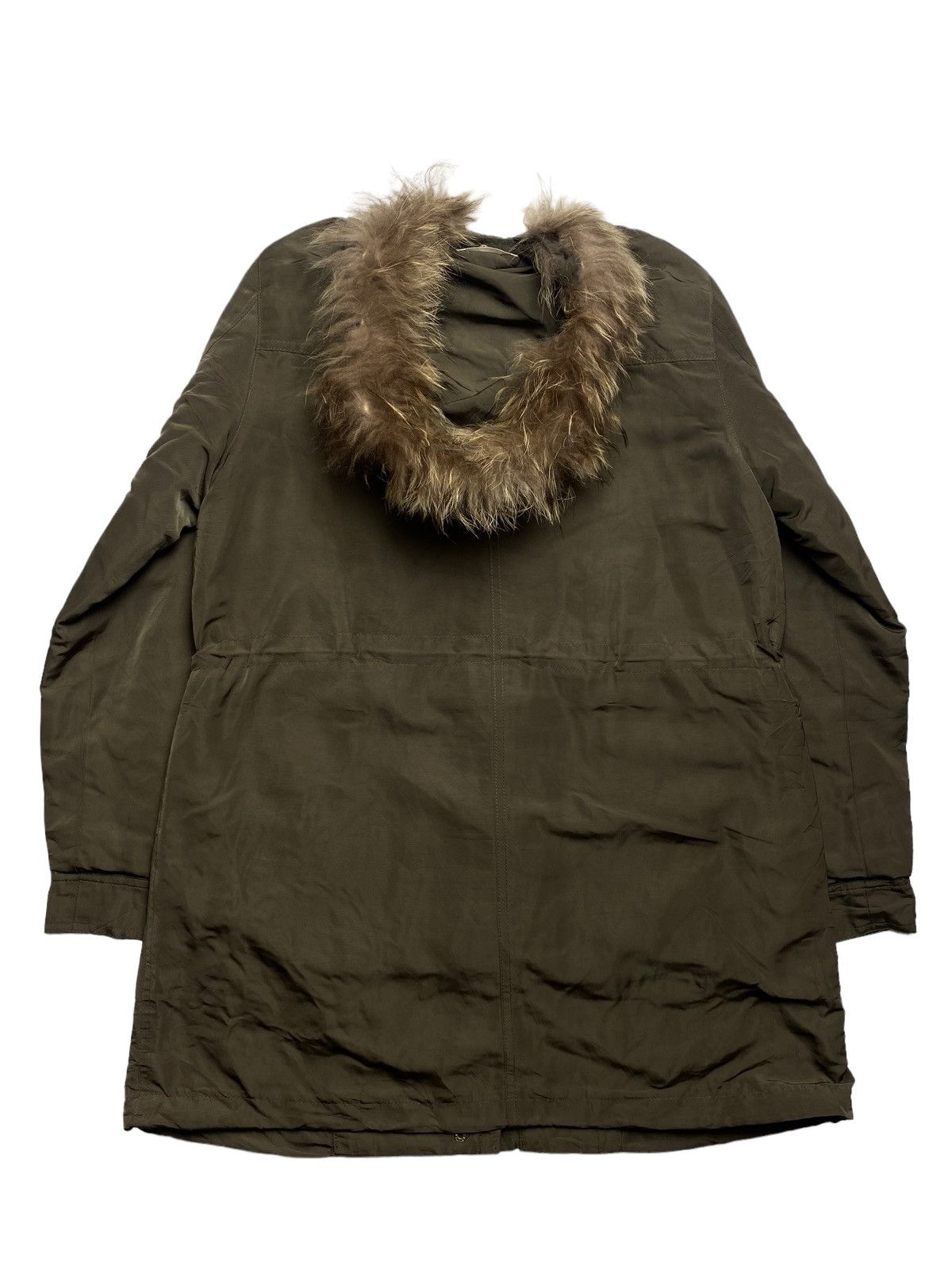 Japanese Brand × Tete Homme 2000s AS-IDEAL - Raccoon Fur Hoodie Long Jacket Size M / US 6-8 / IT 42-44 - 3 Thumbnail