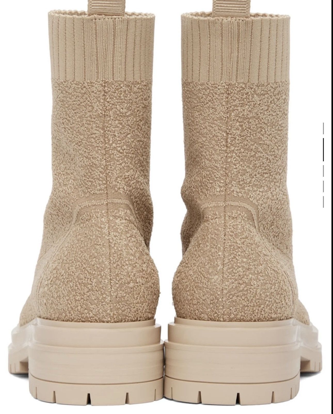 Gianvito Rossi GIANVITO ROSSI Beige Torrance Sock Boots Size US 8.5 / IT 38.5 - 3 Thumbnail