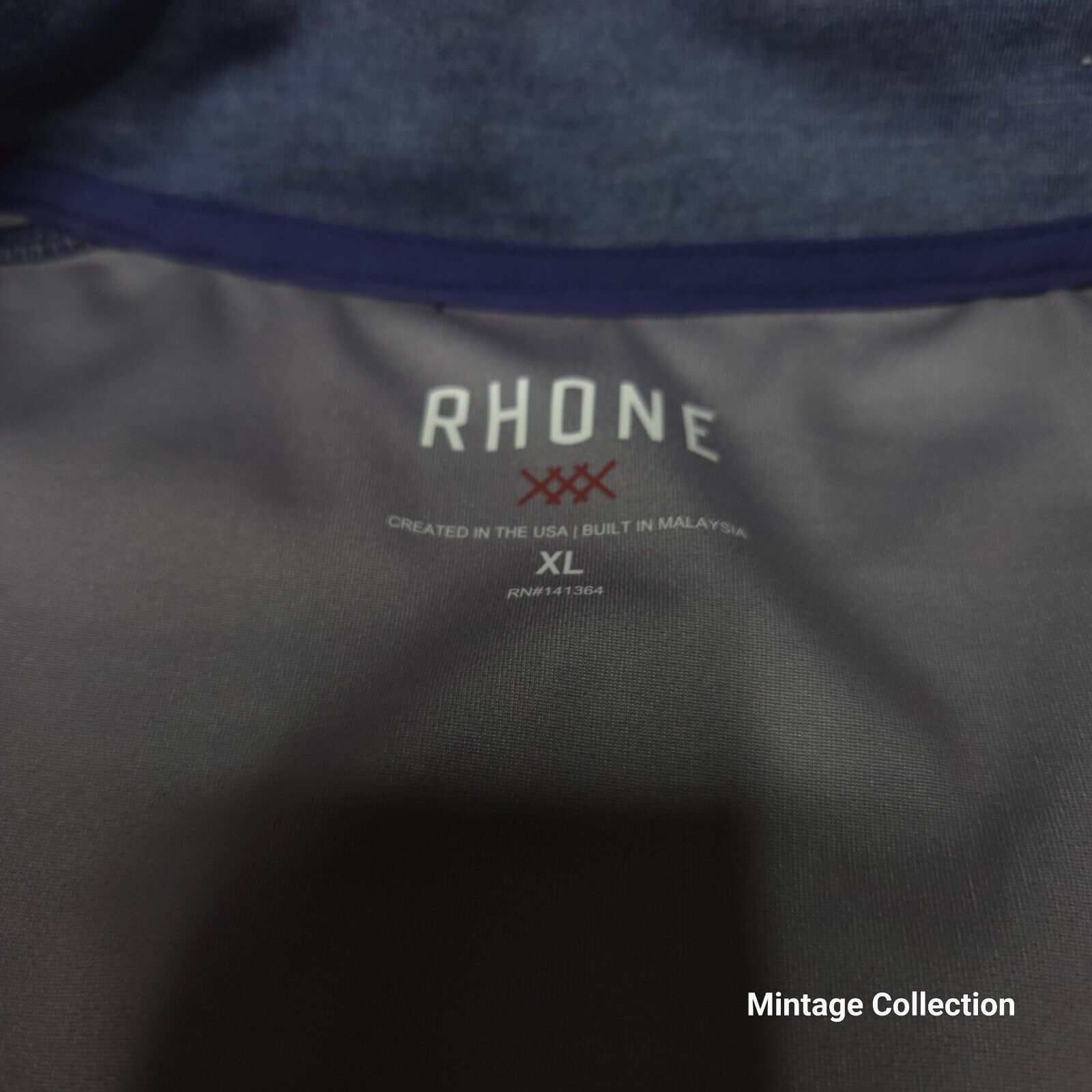 Rhone Rhone Tech Terry Full Zip Track Jacket Tasman Blue Gray XL Size US XL / EU 56 / 4 - 6 Thumbnail