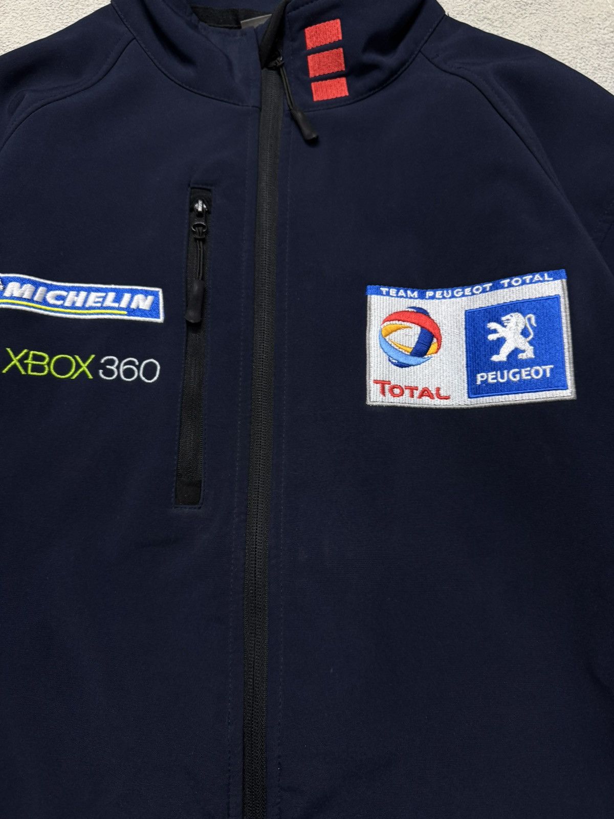 Jerzees Vintage Peugeot Sport Formula One Racing Soft Shell Jacket Size US L / EU 52-54 / 3 - 10 Thumbnail