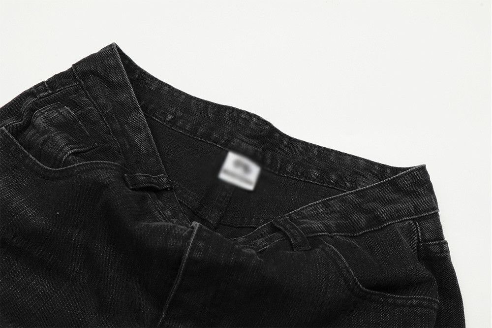 Jean High-street retro washed wide-leg jeans for men Size US 32 / EU 48 - 4 Thumbnail