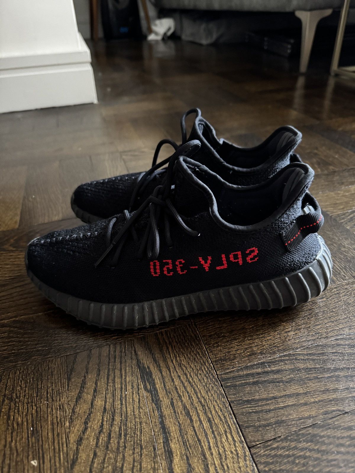 Yeezy Yeezy Boost 350 Black V2 Bred Size US 9.5 / EU 42-43 - 3 Thumbnail