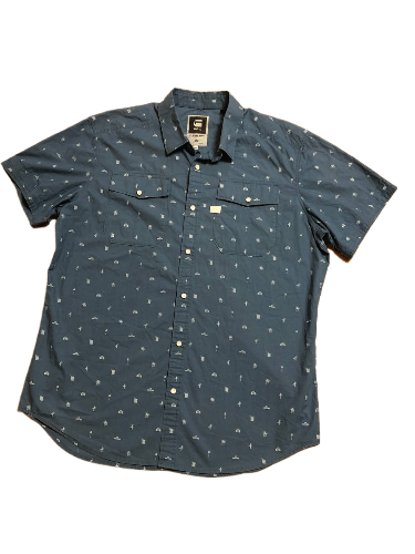 G-Star G-Star Raw Y2K Print Button Up Shirt Size XXL Size US XXL / EU 58 / 5 - 1 Thumbnail