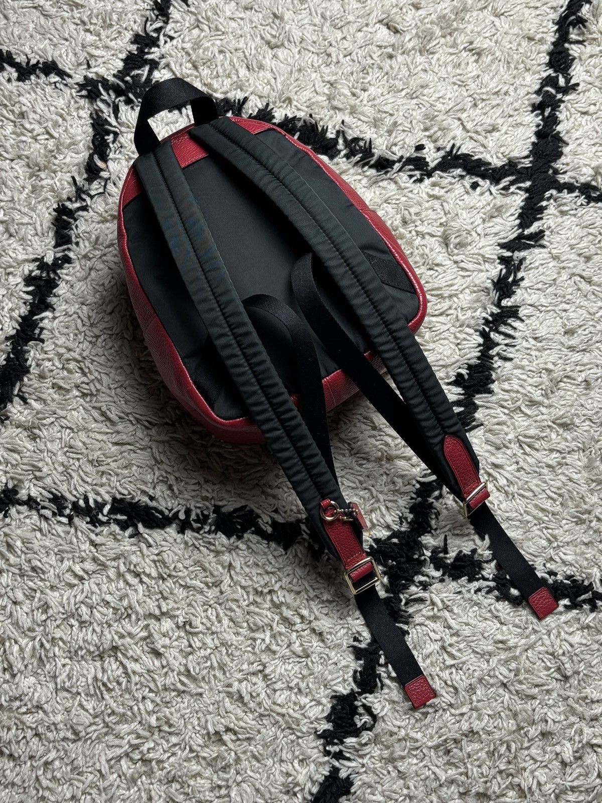 Coach Coach Red Leather Charlie Backpack Size ONE SIZE - 10 Thumbnail