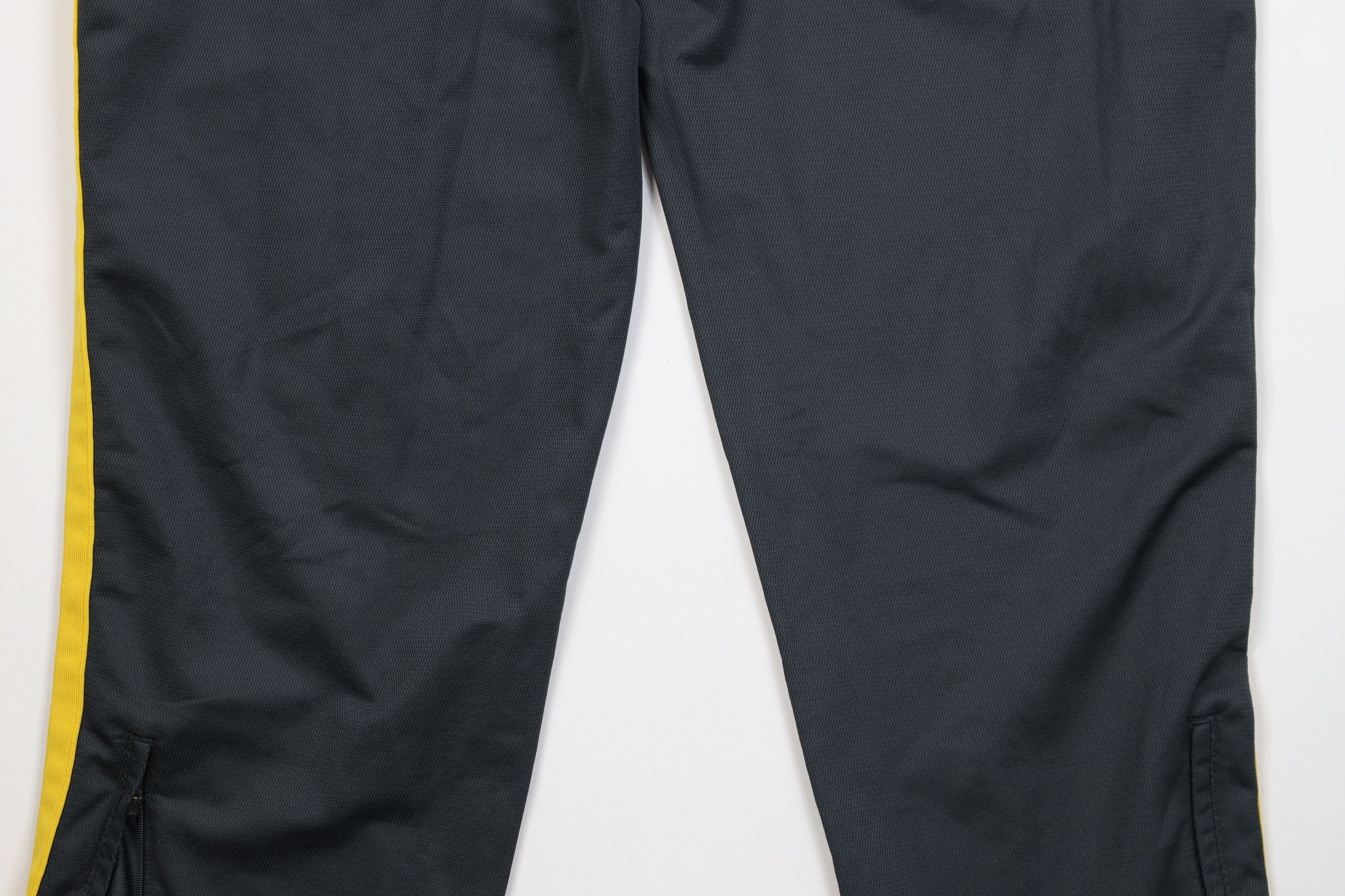 Nike AS IS Vintage Nike Mini Swoosh Striped Wide Leg Pants Gray Size US 38 / EU 54 - 12 Thumbnail