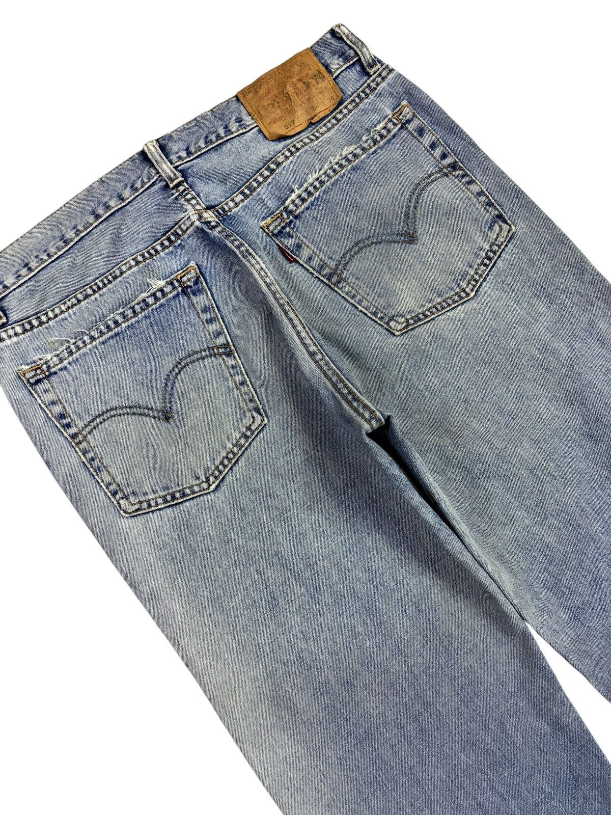 Levi's Vtg 80s Levis Rindem Lot 517 #359 Flared Distress Jeans Size US 33 - 9 Thumbnail