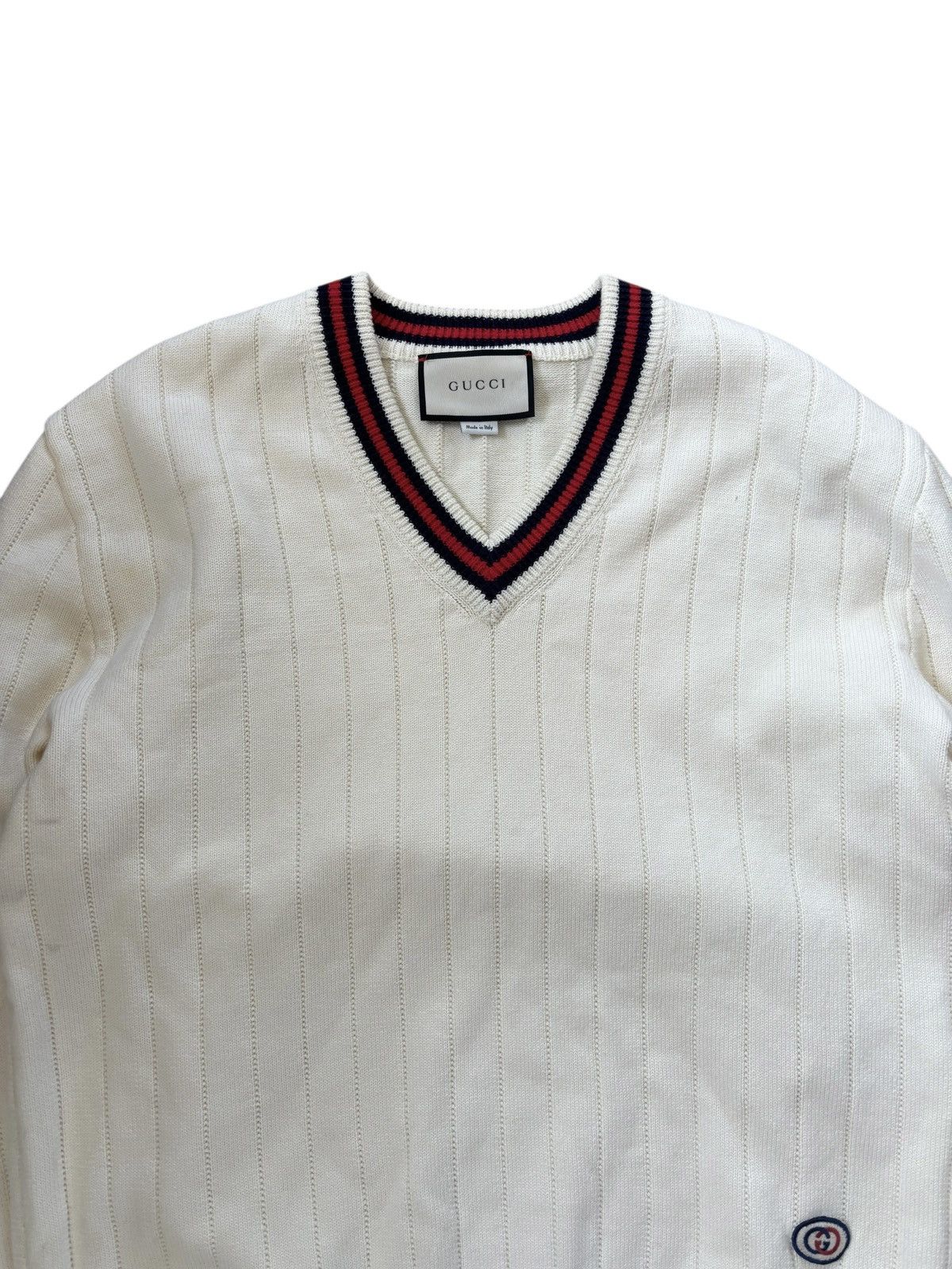 Gucci Gucci Web GG Chunky Knit sweater Size US M / EU 48-50 / 2 - 3 Thumbnail