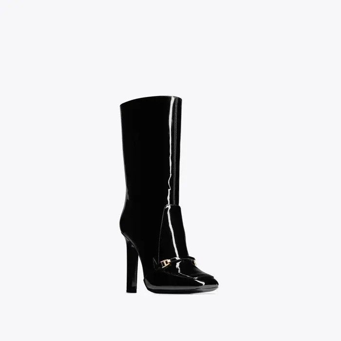 Saint Laurent Paris o1tp1o0125 Camden Boots In Patent Leather in Black Size US 5 / IT 35 - 2 Thumbnail