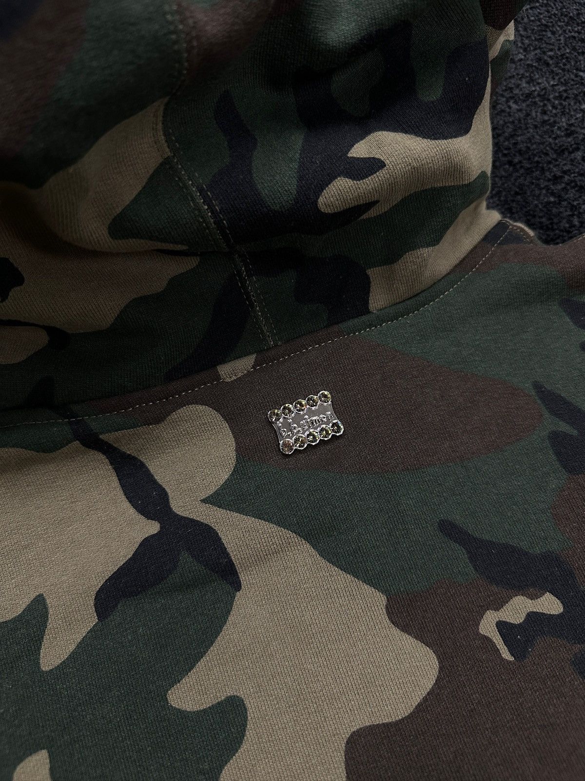 B.B. Simon × Supreme Supreme b.b. Simon Studded Zip Up Hoodie Camo Size US M / EU 48-50 / 2 - 7 Thumbnail