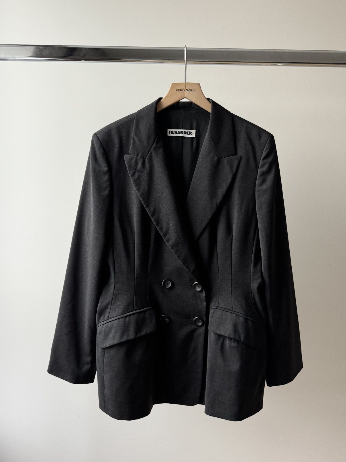 Jil Sander Jil Sander 100% wool blazer Size L / US 10 / IT 46 - 11 Thumbnail