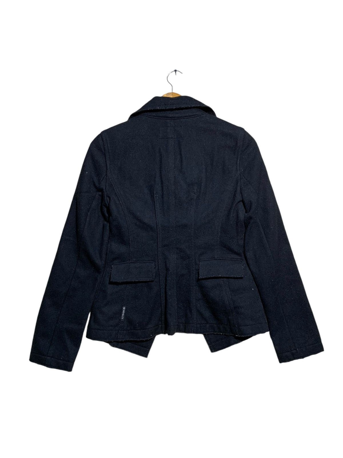 Armani × Armani Collezioni 🔥ARMANI JEANS WOOL JACKETS BLACK Size M / US 6-8 / IT 42-44 - 5 Thumbnail