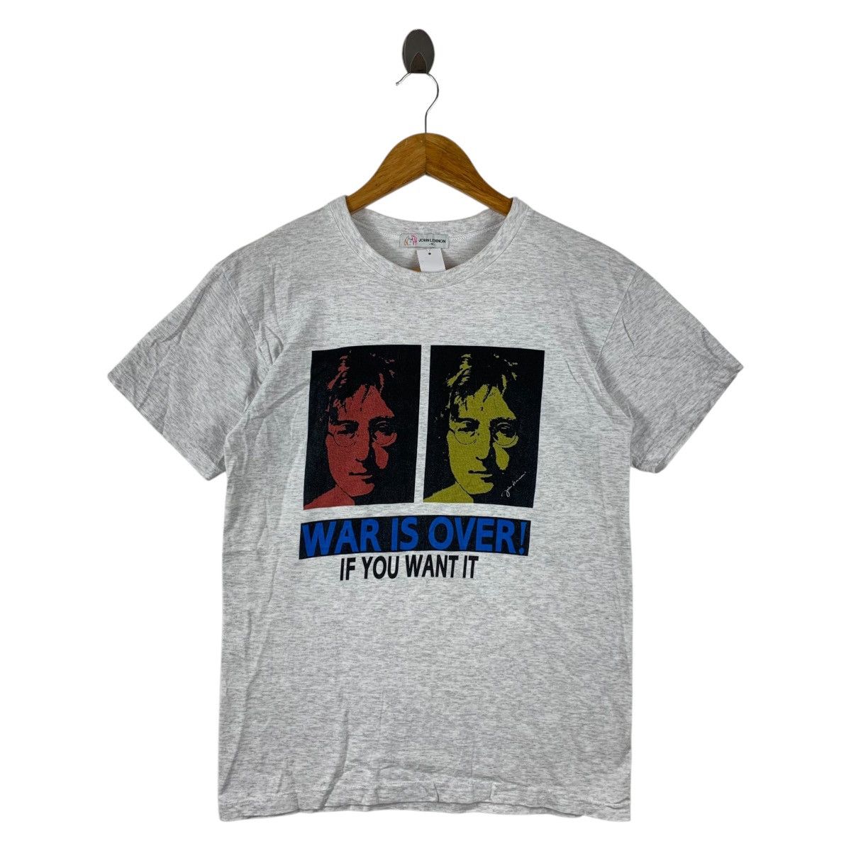 Band Tees × Vintage Vintage JOHN LENNON War is over if you want it printed tee Size US M / EU 48-50 / 2 - 1 Thumbnail